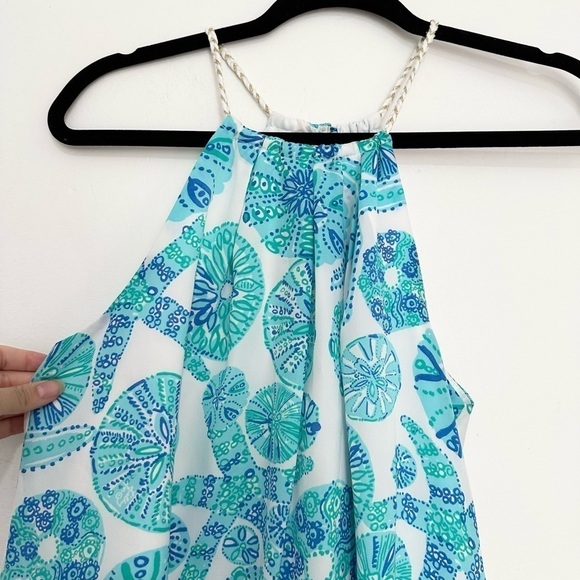 Lilly Pulitzer  For Target Sea Life Blue/Aqua/White Tank Top Blouse Size SP - Picture 2 of 5